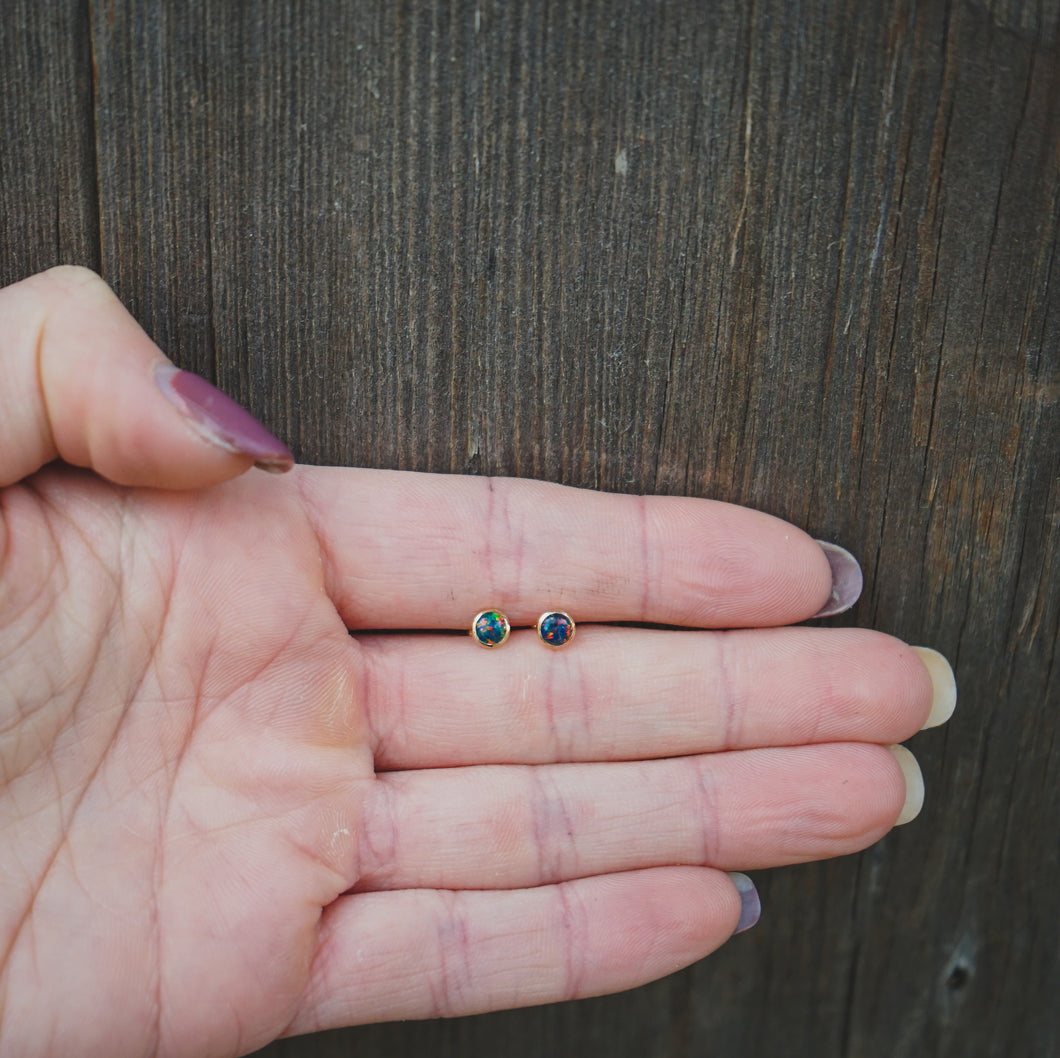 Gold Filled Opal Studs