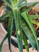 Load image into Gallery viewer, Peridot Leaf Necklace
