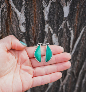 Broken Arrow Variscite Earrings