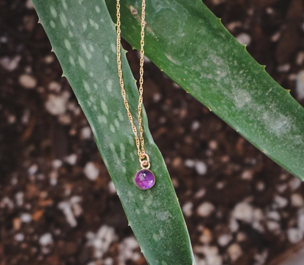Amethyst Gold Fill Necklace