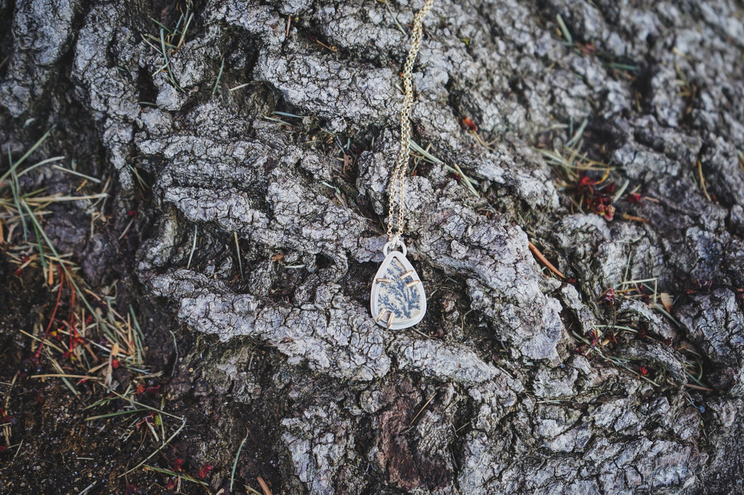 Fossil + Gold Fill Necklace #2
