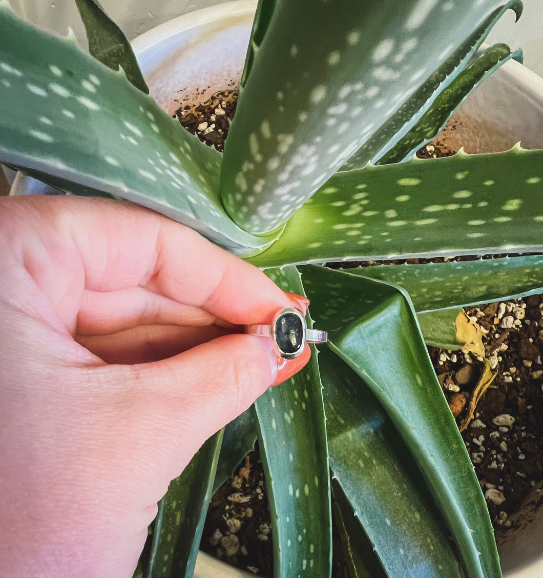 Teal Kyanite Ring (size 6.5)