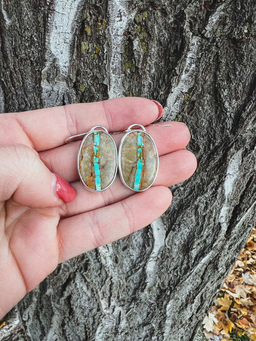 Royston Ribbon Turquoise Earrings