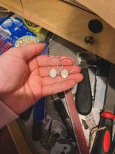 Load image into Gallery viewer, Rainbow Moonstone Earrings
