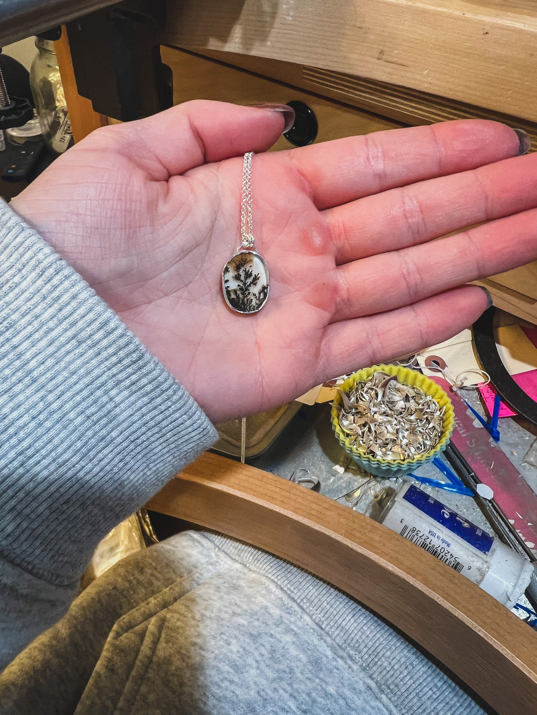 Dendritic Agate Necklace