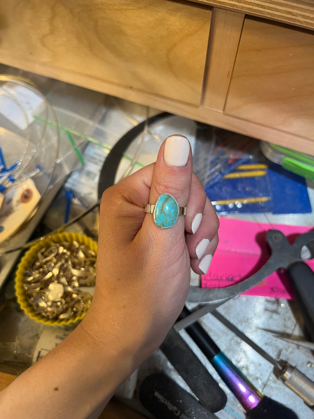 Nevada Turquoise Ring (size 8)