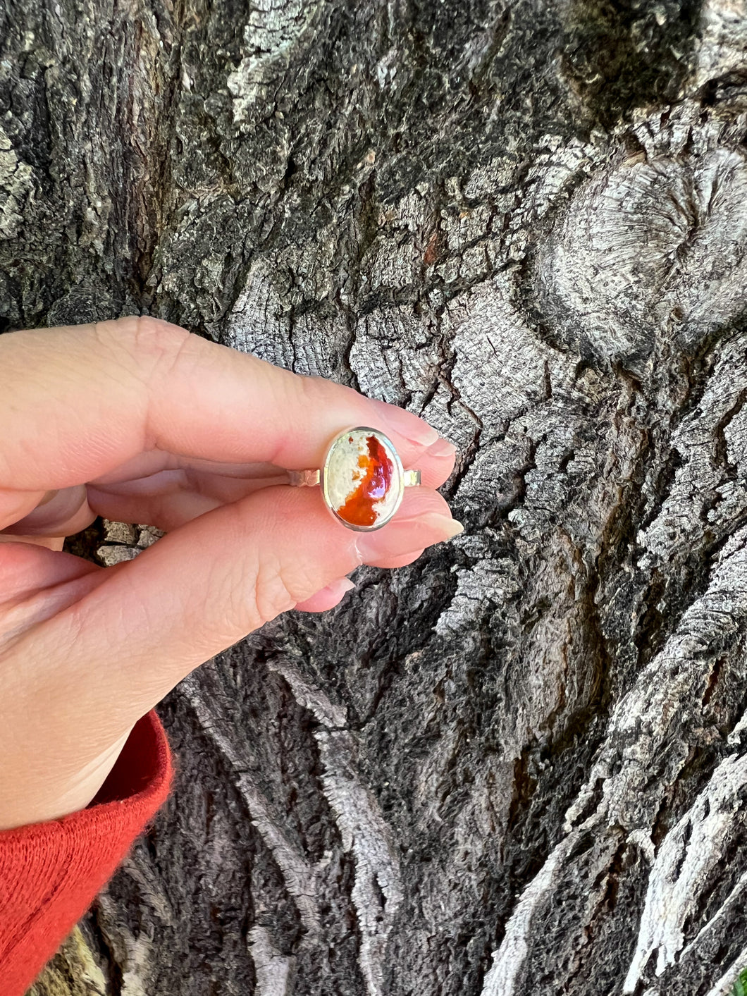 Mexican Cantera Opal Ring (size 4.5)