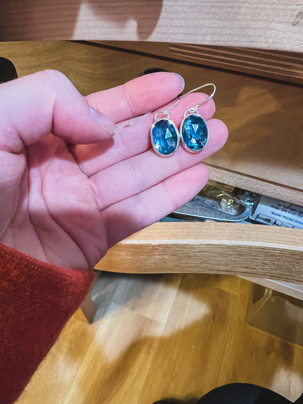 Blue Kyanite Earrings