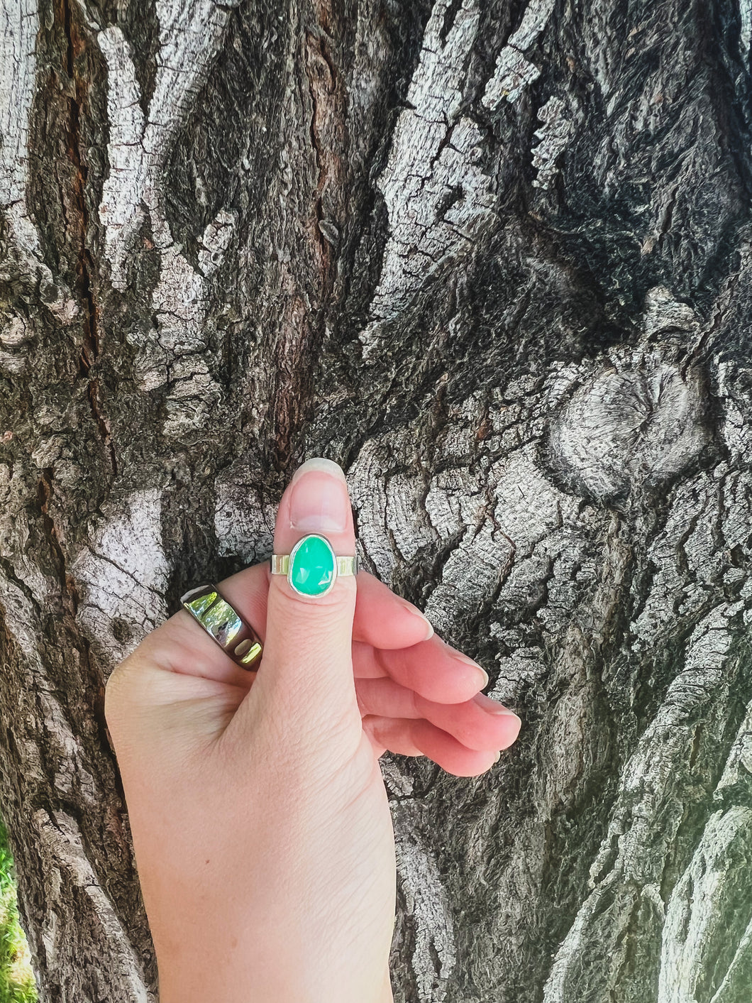 Chrysoprase Ring (size 6)