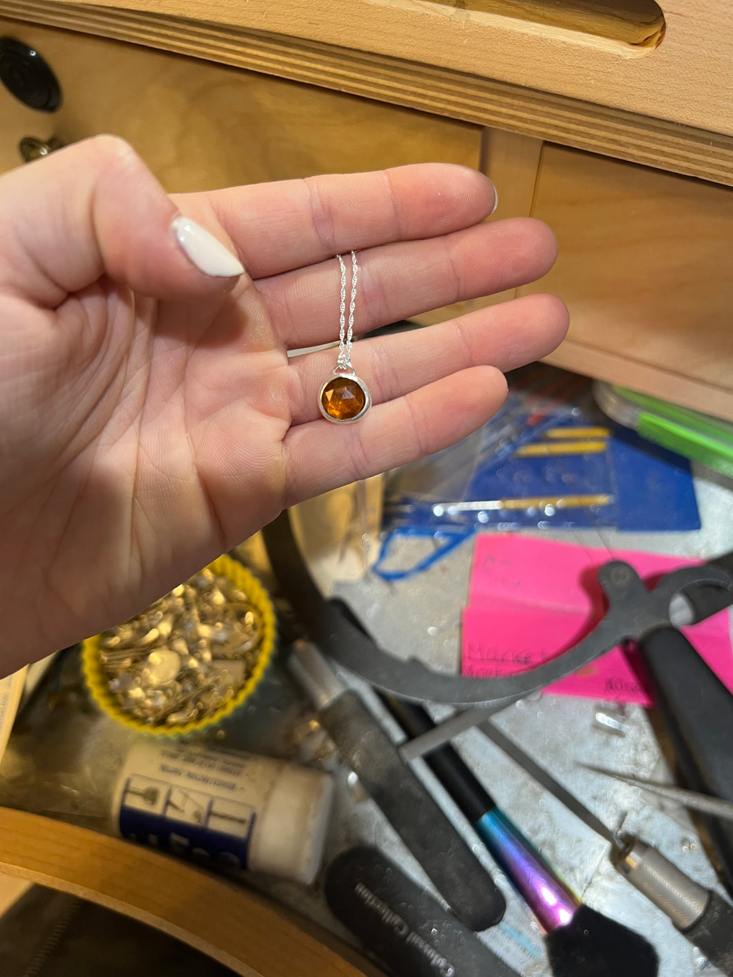 Orange Kyanite Necklace