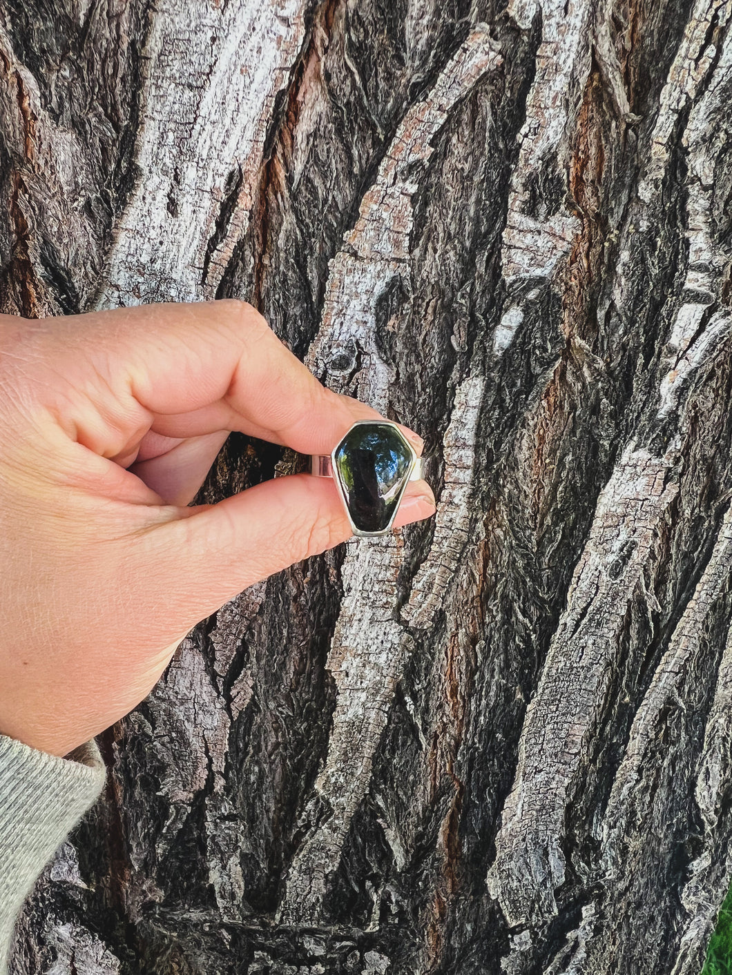 Onyx Coffin Ring (size 9.5)