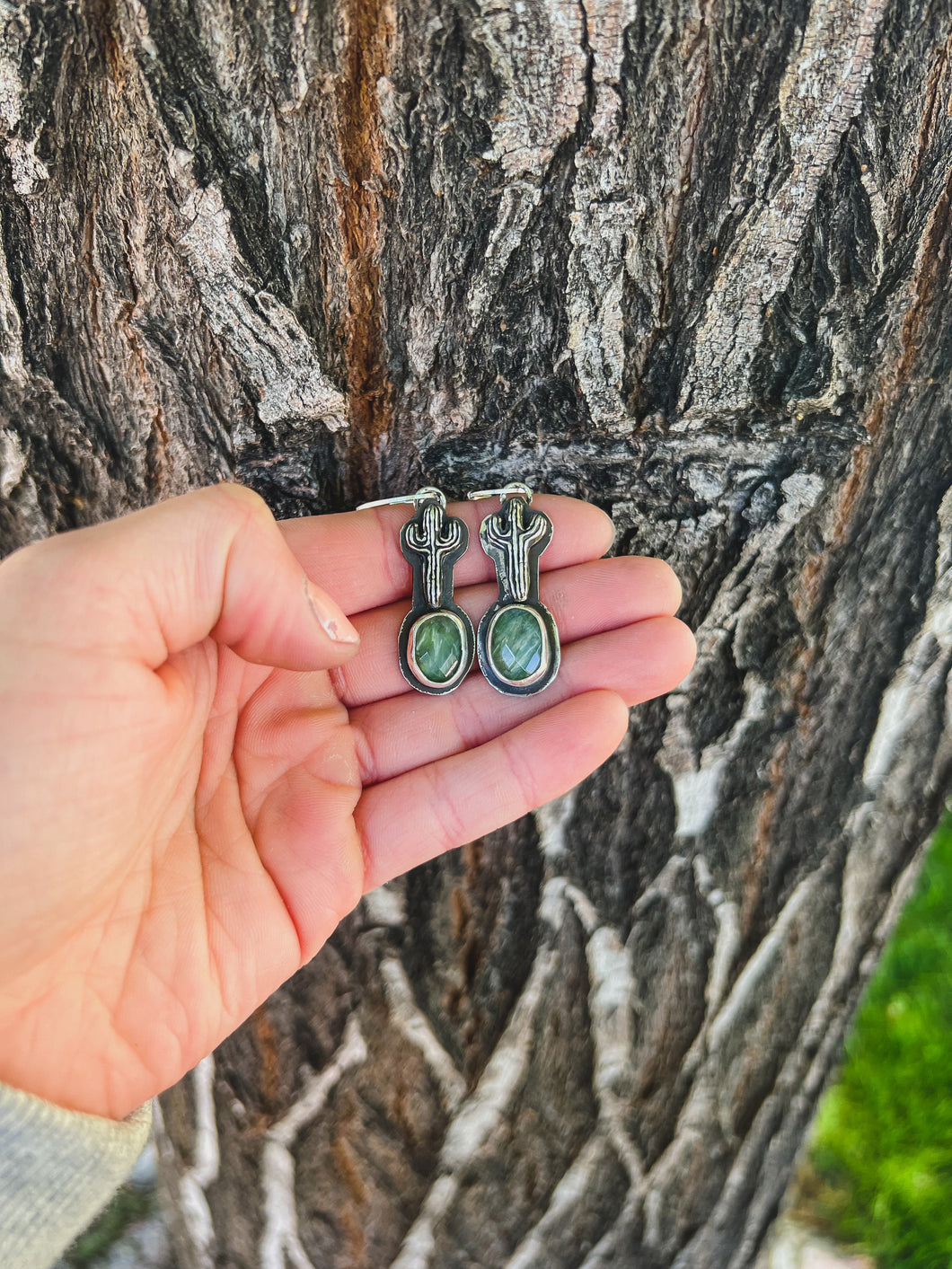 Cactus Serpentine Earrings