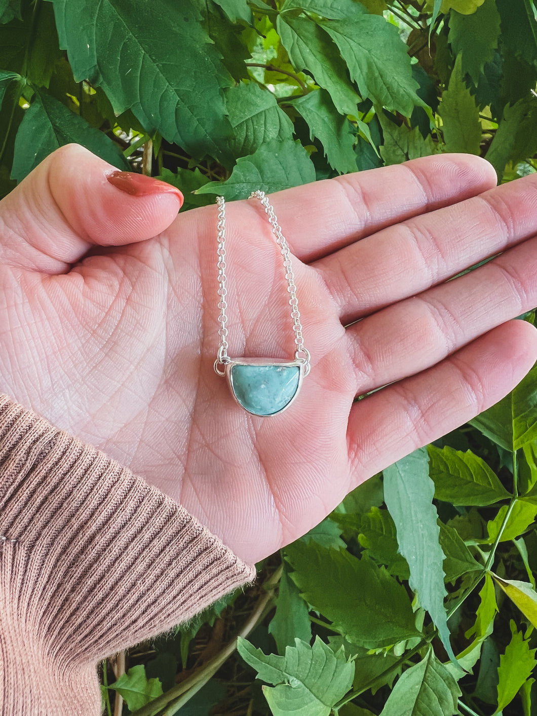 Broken Arrow Variscite Necklace