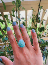 Load image into Gallery viewer, Kingman Turquoise Statement Ring (size 7)
