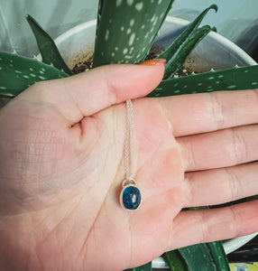 Teal Kyanite Necklace