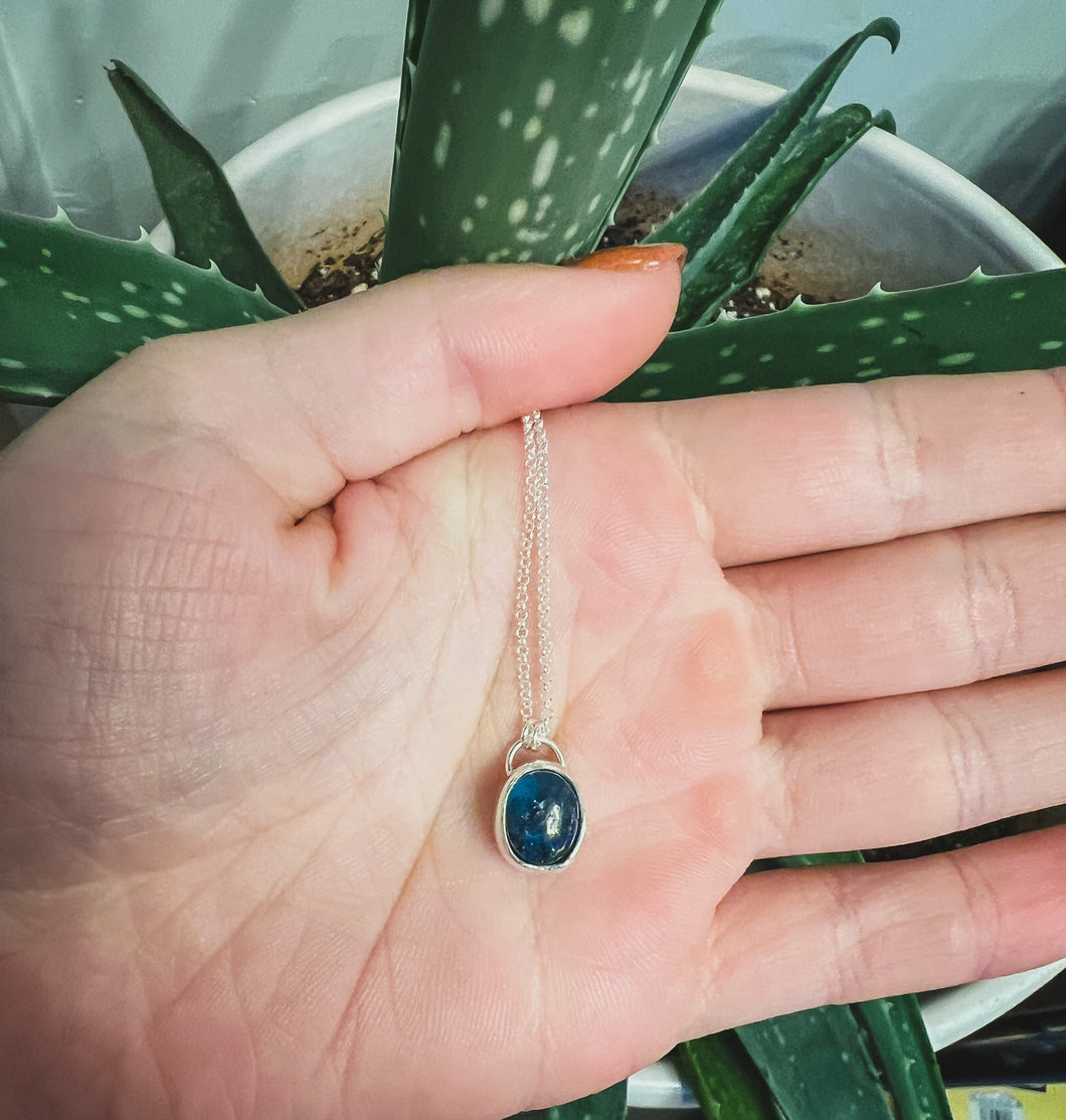 Teal Kyanite Necklace